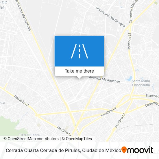 Cerrada Cuarta Cerrada de Pirules map
