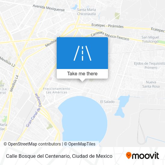 Mapa de Calle Bosque del Centenario