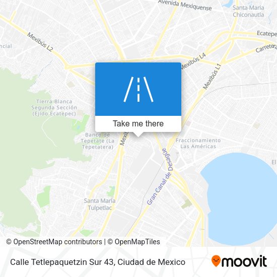 Calle Tetlepaquetzin Sur 43 map