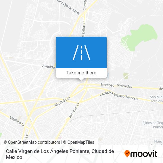 Calle Virgen de Los Ángeles Poniente map