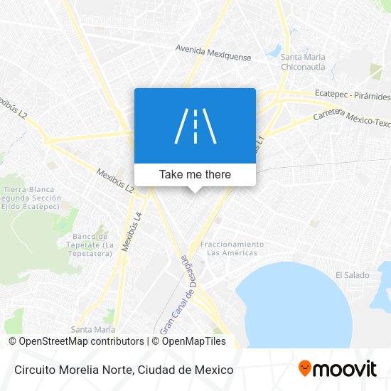 Mapa de Circuito Morelia Norte