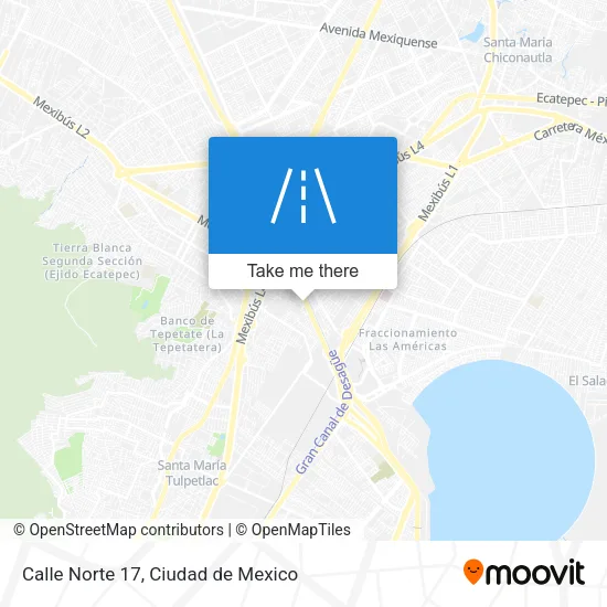 Mapa de Calle Norte 17