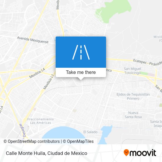 Calle Monte Huila map