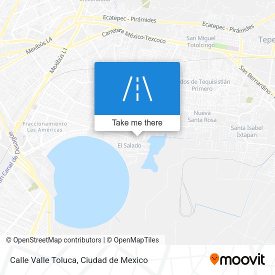 Mapa de Calle Valle Toluca