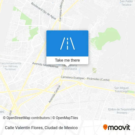 Valentin Mexico Maps How to get to Calle Valentín Flores, Jaltenco by bus?