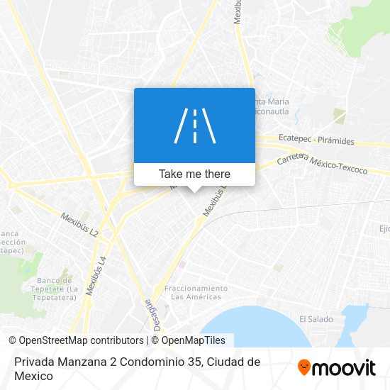 Mapa de Privada Manzana 2 Condominio 35