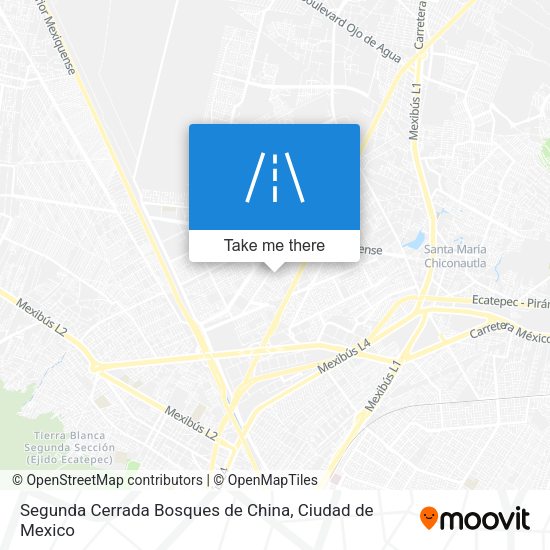 Segunda Cerrada Bosques de China map