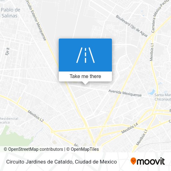 Circuito Jardines de Cataldo map
