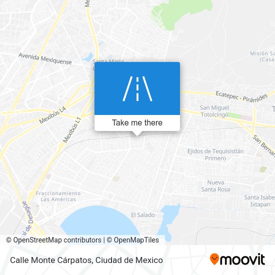 Mapa de Calle Monte Cárpatos