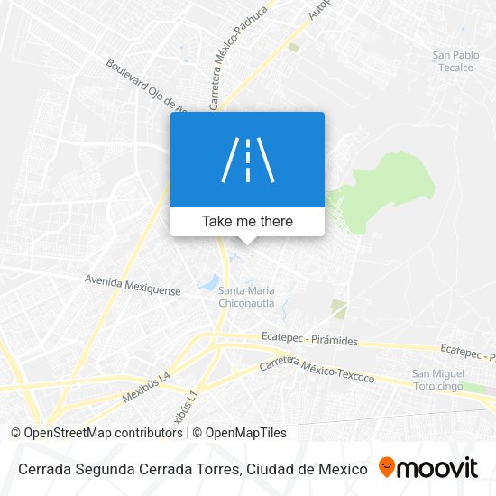 Mapa de Cerrada Segunda Cerrada Torres