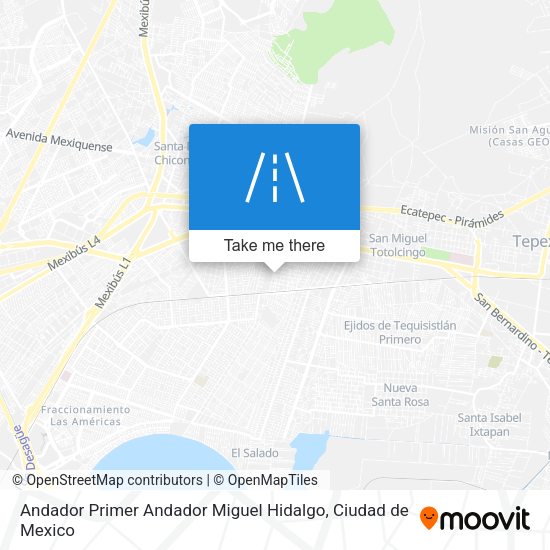 Andador Primer Andador Miguel Hidalgo map