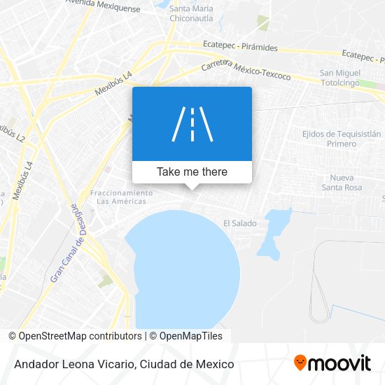 Andador Leona Vicario map