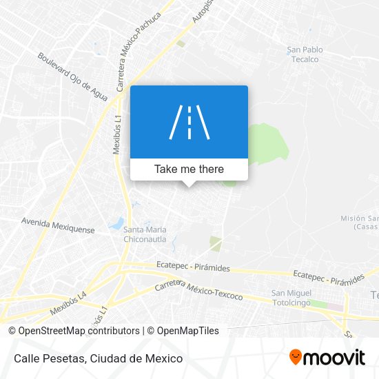 Calle Pesetas map
