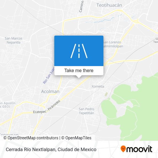 Cerrada Río Nextlalpan map