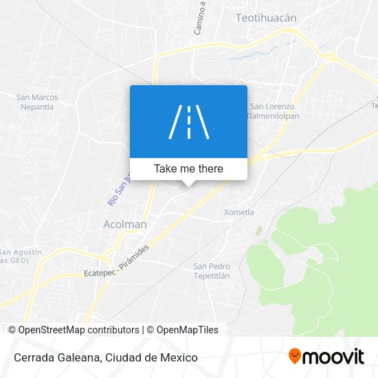Mapa de Cerrada Galeana