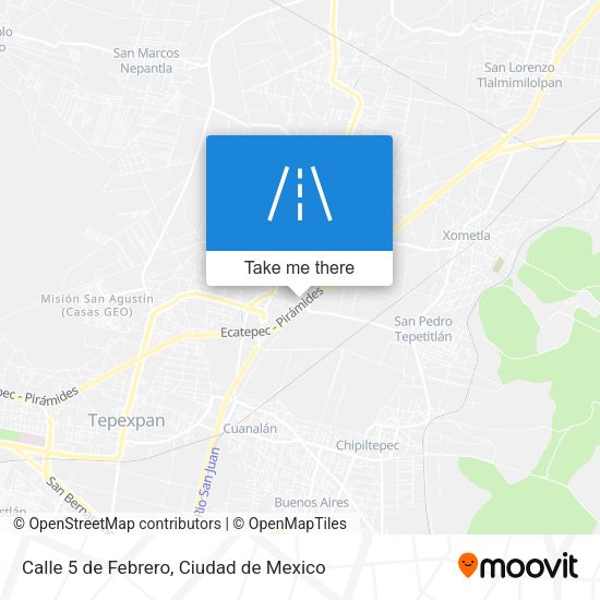 Mapa de Calle 5 de Febrero