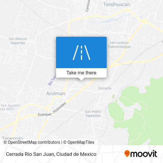 Mapa de Cerrada Río San Juan