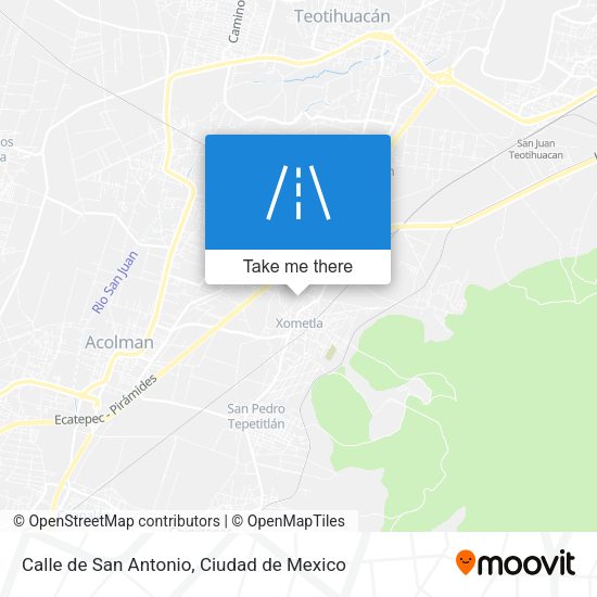 Mapa de Calle de San Antonio
