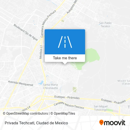 Privada Techcatl map