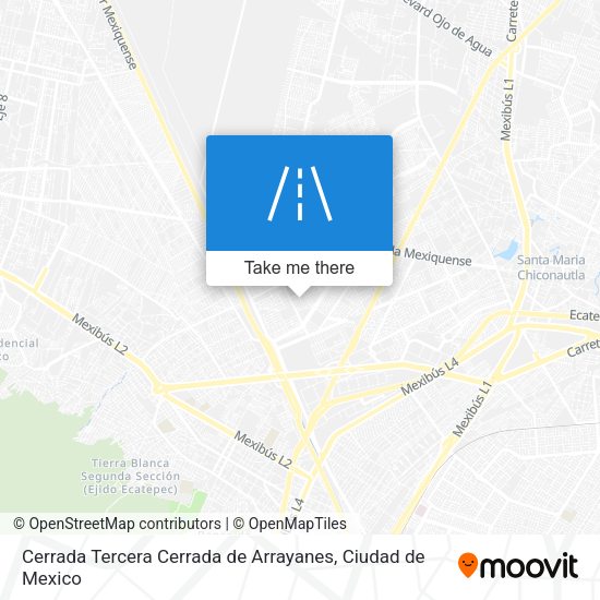 Mapa de Cerrada Tercera Cerrada de Arrayanes