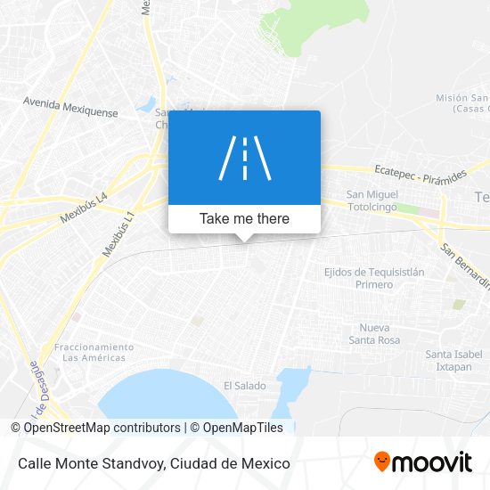 Calle Monte Standvoy map