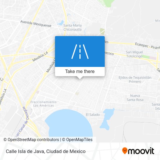 Calle Isla de Java map