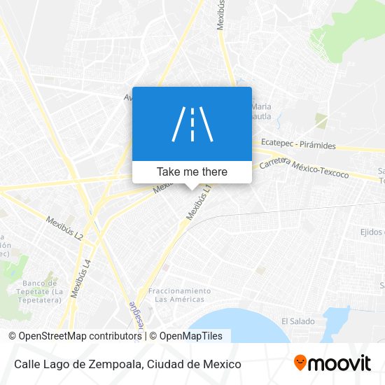 Mapa de Calle Lago de Zempoala