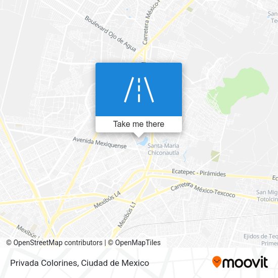 Mapa de Privada Colorines