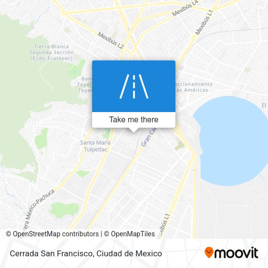 Cerrada San Francisco map