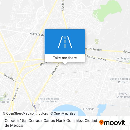 Cerrada 15a. Cerrada Carlos Hank González map