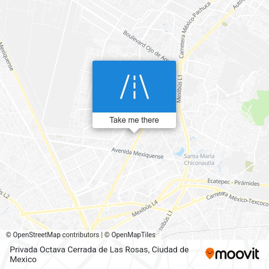 Privada Octava Cerrada de Las Rosas map