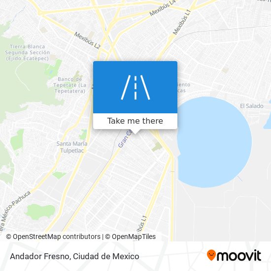 Andador Fresno map