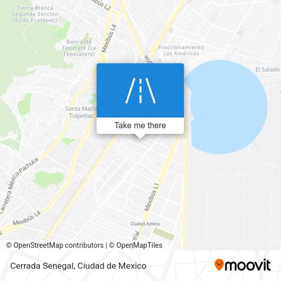Mapa de Cerrada Senegal