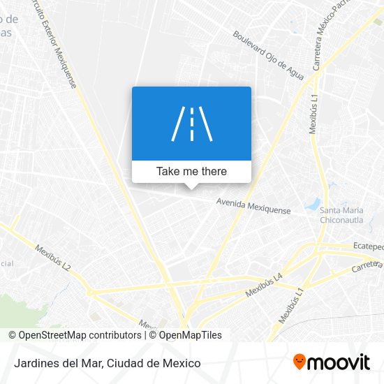Jardines del Mar map