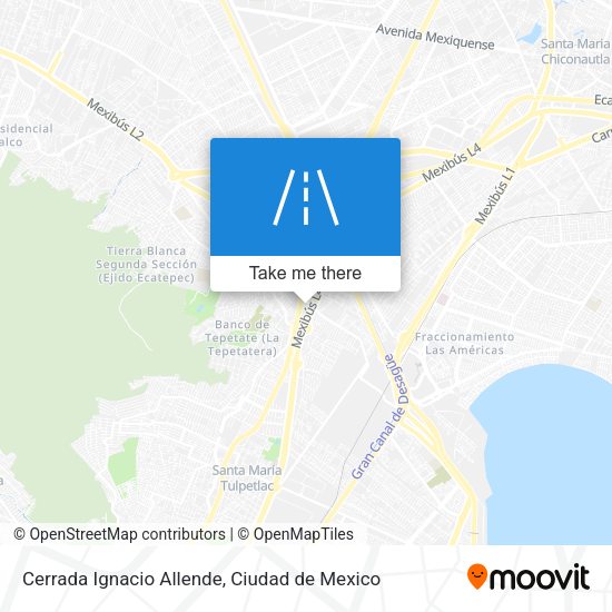 Cerrada Ignacio Allende map