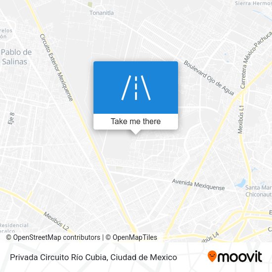 Privada Circuito Río Cubia map