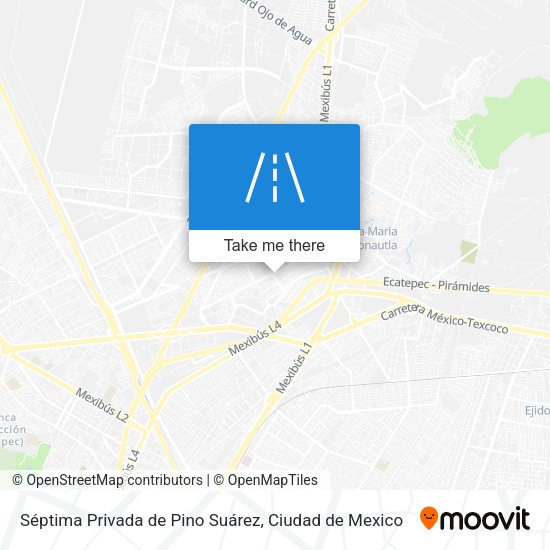 Séptima Privada de Pino Suárez map