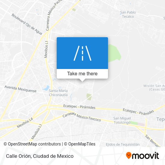 Calle Orión map