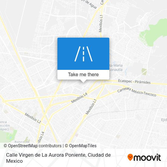 Mapa de Calle Virgen de La Aurora Poniente