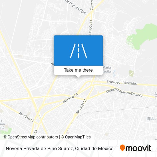 Mapa de Novena Privada de Pino Suárez