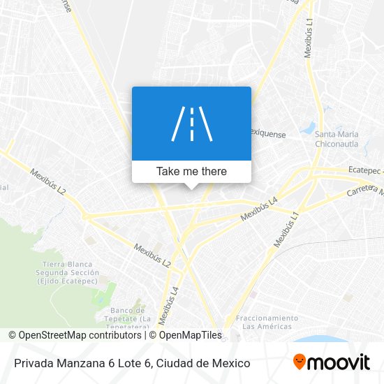 Mapa de Privada Manzana 6 Lote 6