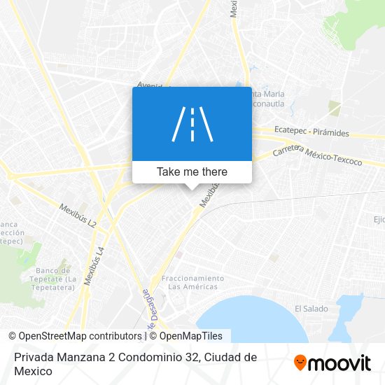 Privada Manzana 2 Condominio 32 map