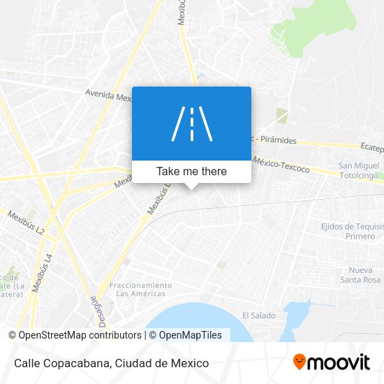 Calle Copacabana map