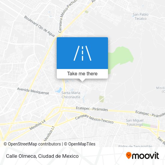 Calle Olmeca map