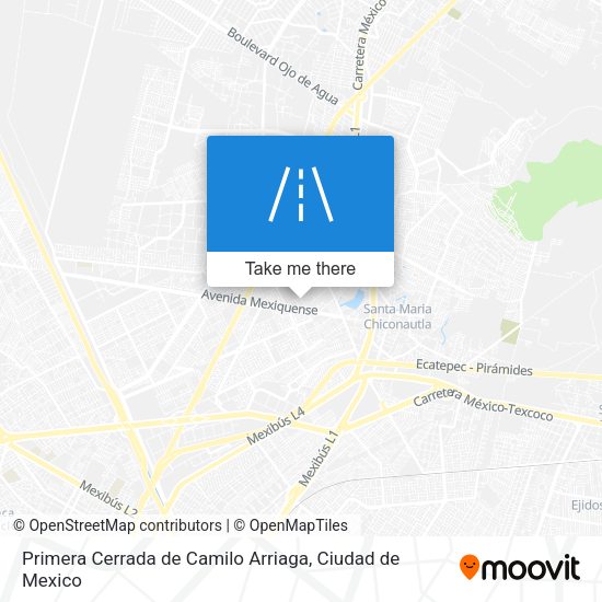 Primera Cerrada de Camilo Arriaga map