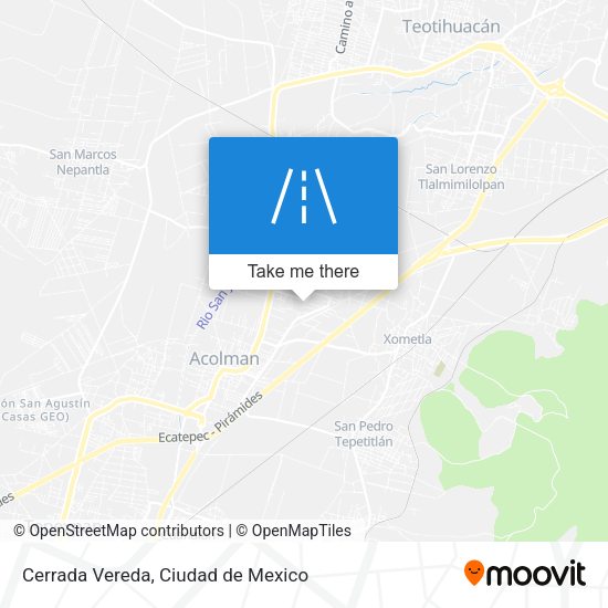 Cerrada Vereda map