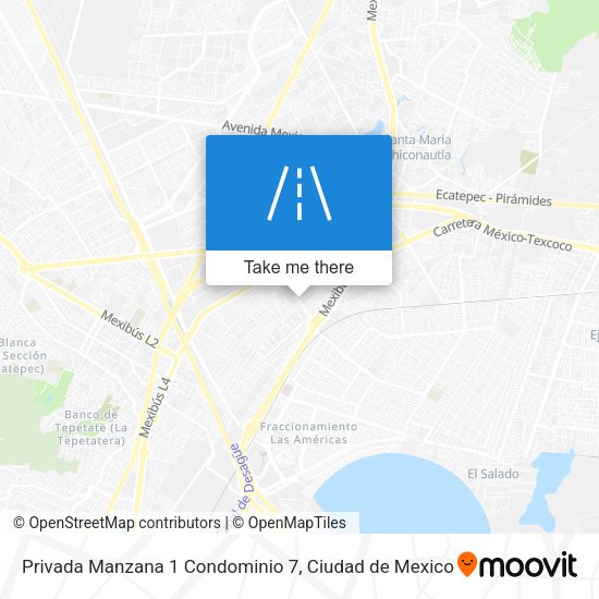 Mapa de Privada Manzana 1 Condominio 7