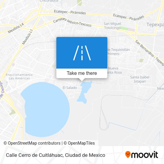 Calle Cerro de Cuitláhuac map