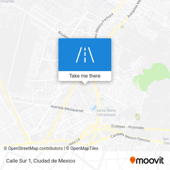 Mapa de Calle Sur 1