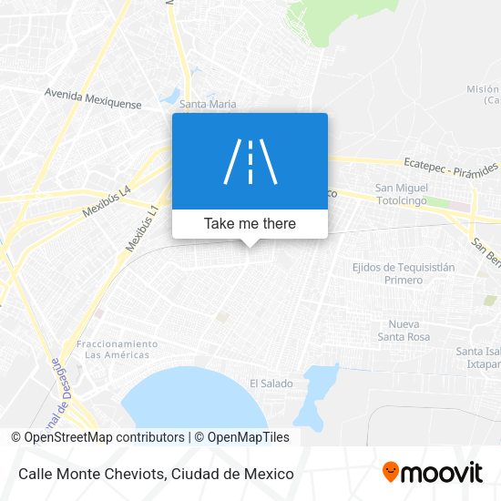 Mapa de Calle Monte Cheviots